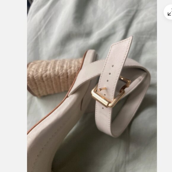 Schutz Womens Ankle Strap Sandal Heels Cream Light Beige Size 7.5 B - Picture 3 of 9